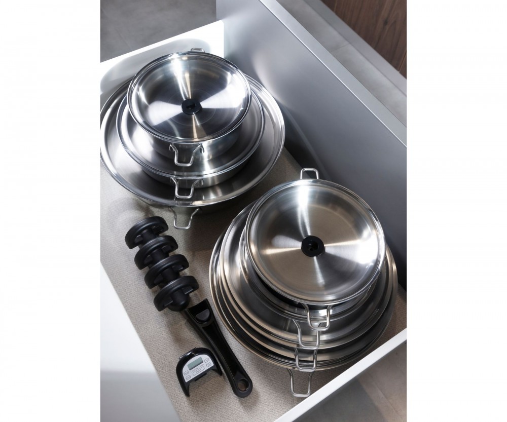 Olla baja de 2 Qt. con tapa