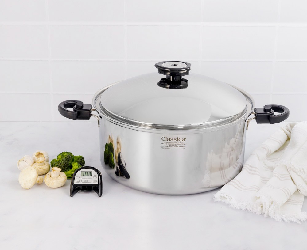 16 Qt Stainless Steel Covered Stock Pot