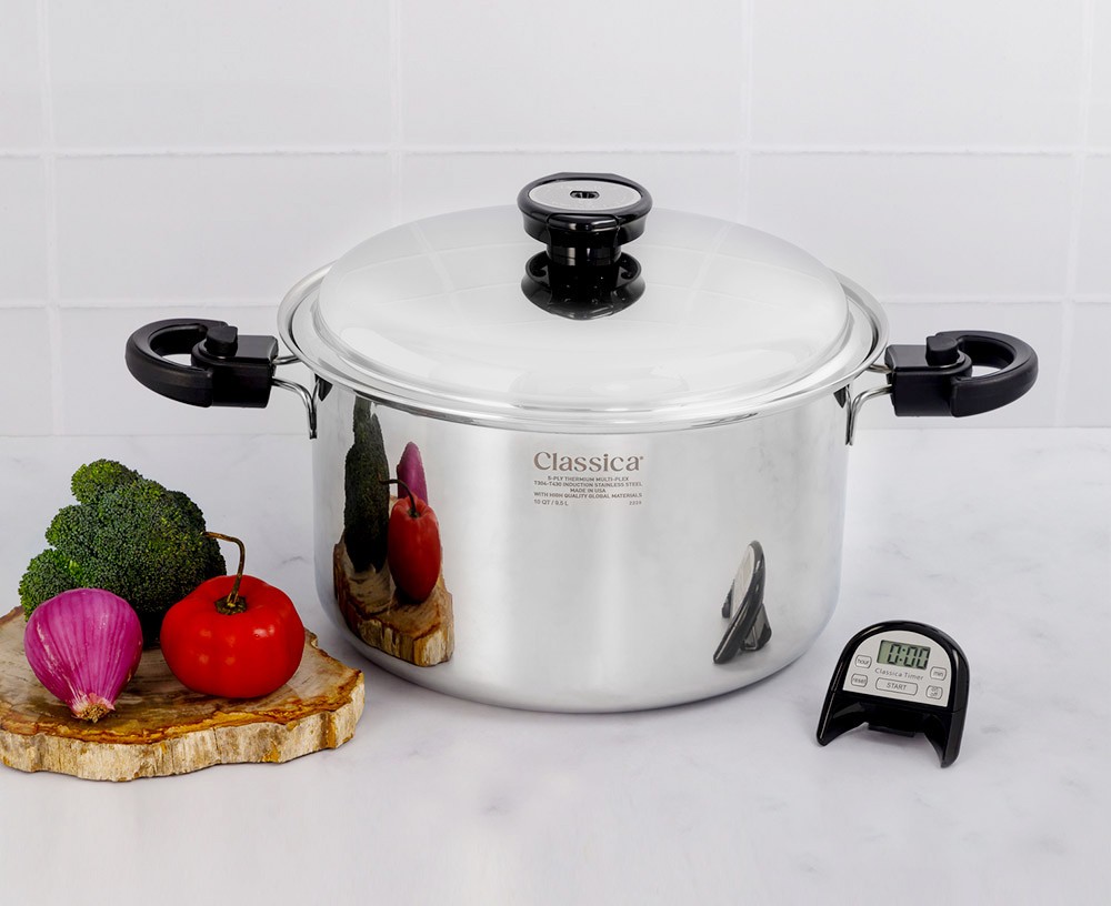 Olla Alta de 10 Qt. con tapa