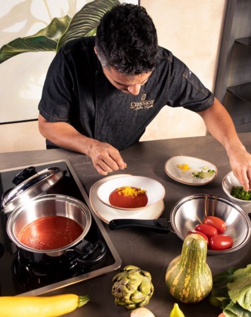 Crema de tomate asado en sartén Classica®: sabor profundo, ingredientes simples